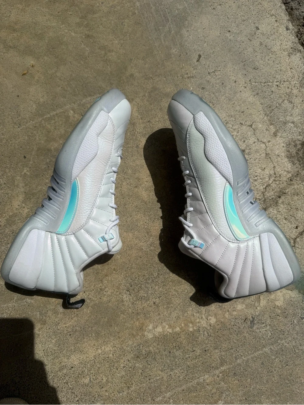 Jordan Men’s White and Light Blue Basketball Shoes